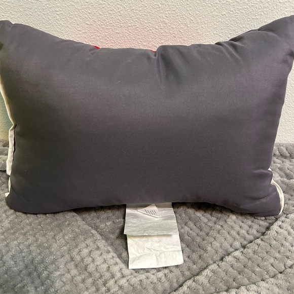 Red and gray 3pc bundle decorative pillow with 2 matching square shams 27”X 27” - Picture 9 of 15